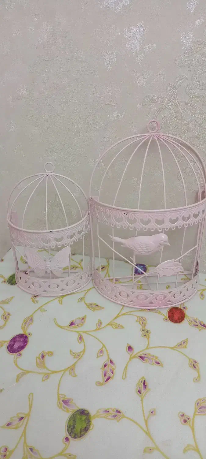 قاب قفس فلزی دوتایی وجاشمعی قلب ساخت کشورچین|صنایع دستی و سایر لوازم تزئینی|تهران, گمرک|دیوار