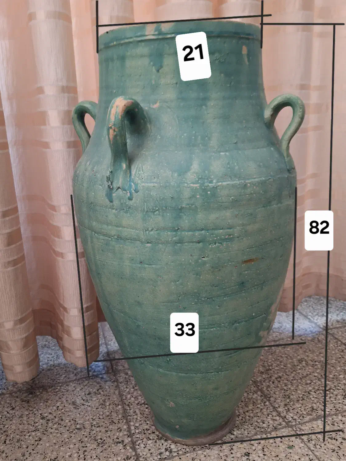 کوزه سفالی لعابی قدیمی|کلکسیون و سرگرمی|تهران, زرکش|دیوار