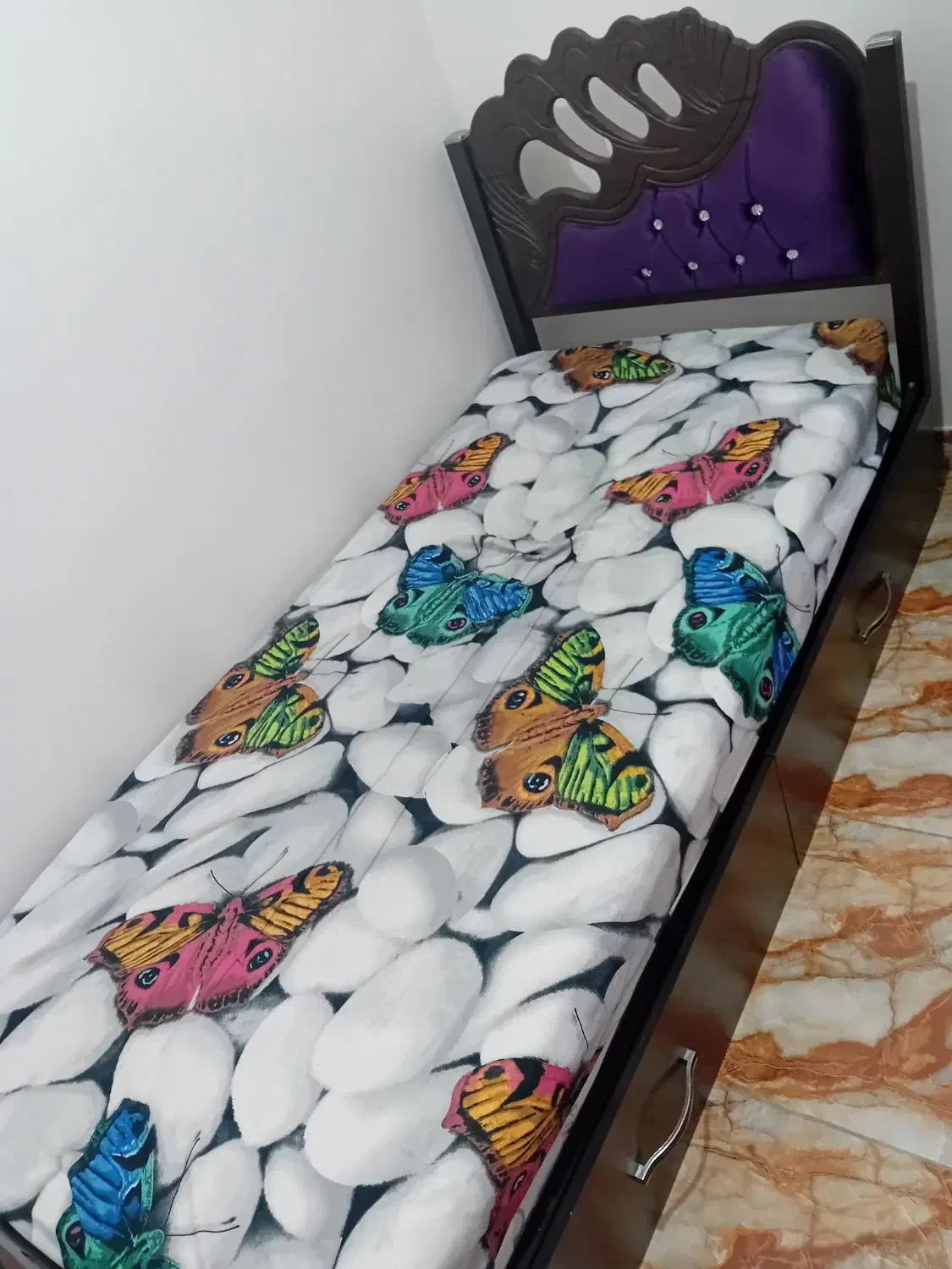 تخت یک نفره|تخت و سرویس خواب|شلمان, |دیوار