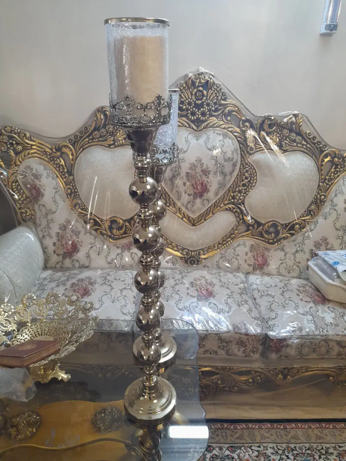 دو عدد جا شمعی کنار سالنی نو و بسیار زیبا|صنایع دستی و سایر لوازم تزئینی|ری, ظهیرآباد|دیوار