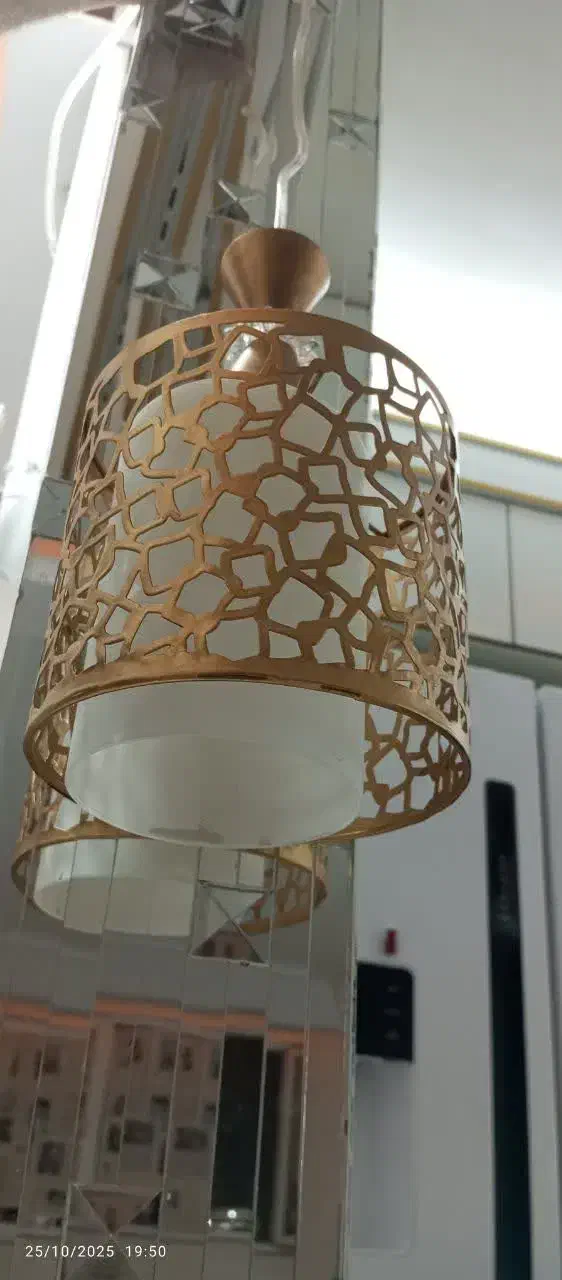 لوستر طلایی دونه ای 500|لوستر و چراغ آویز|همدان, |دیوار