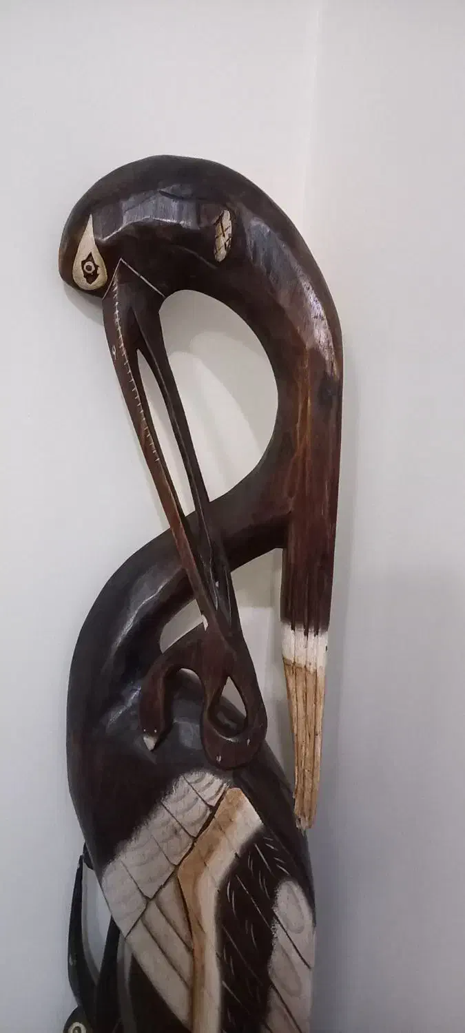 مجسمه چوب قو.یک تکه|مجسمه، تندیس، ماکت|کرج, کوی مهر|دیوار