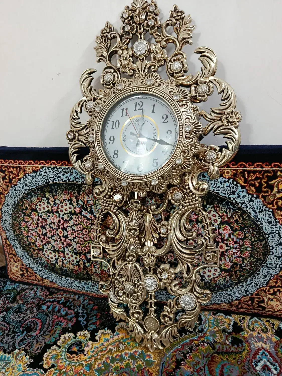 ساعت دیواری طلایی|ساعت دیواری و تزئینی|هرسین, |دیوار