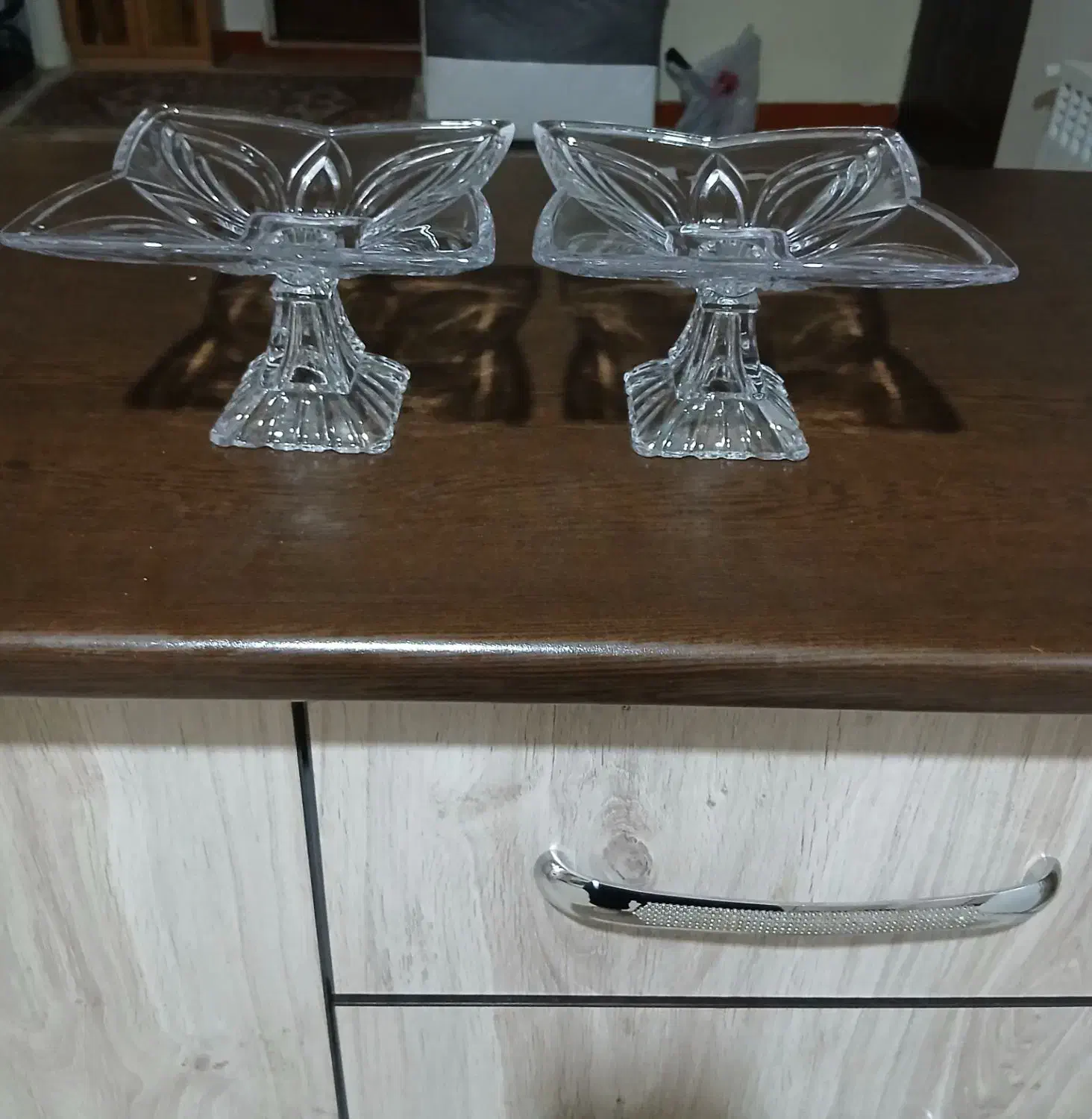 شکلات خوری و شیرینی خوری کریستال ژاپنی ستفاده نشده|ظروف سرو و پذیرایی|تهران, هفده شهریور|دیوار