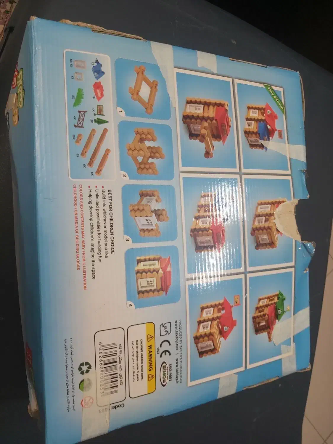 بازی فکری tiktoy ۹۲ قطعه فقط کارتنش خراب شده|اسباببازی|تهران, بهار|دیوار