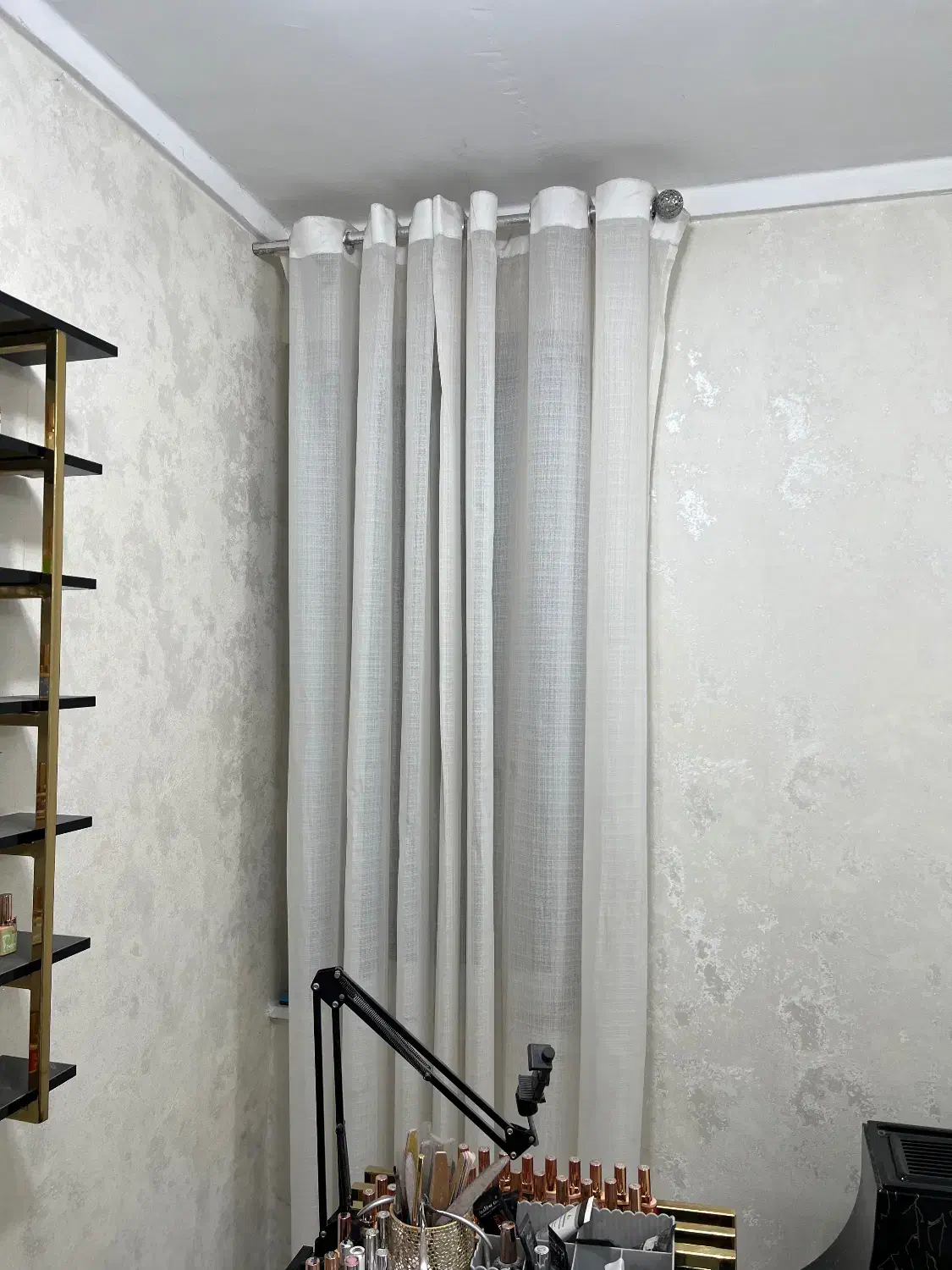 ۵عدد پرده دوخته شده آماده با میل پرده ها (ارزان)|پرده، رانر، رومیزی|فومن, |دیوار