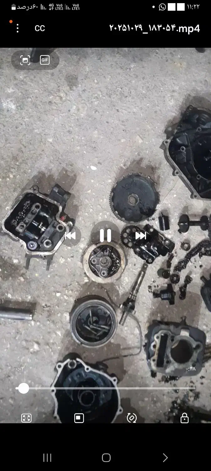 اینجین باجاج اکسیدی ۱۲۵ کامل|موتورسیکلت|زرین دشت (فارس), |دیوار