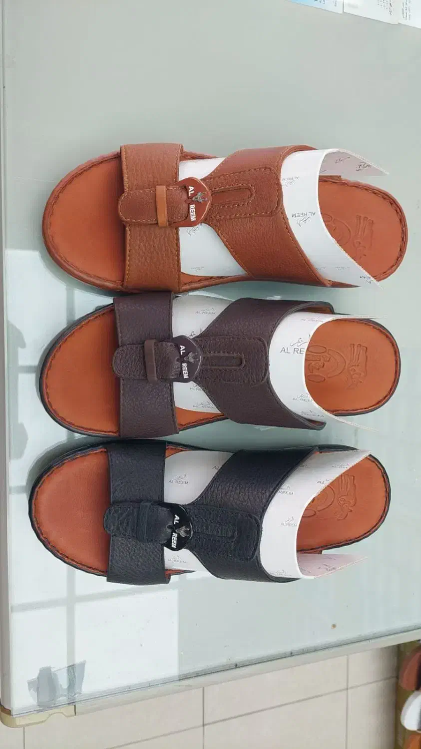 دمپایی عربی چرم، کفی چرم، دور دوخت، تایلندی|کیف، کفش، کمربند|بندرعباس, |دیوار