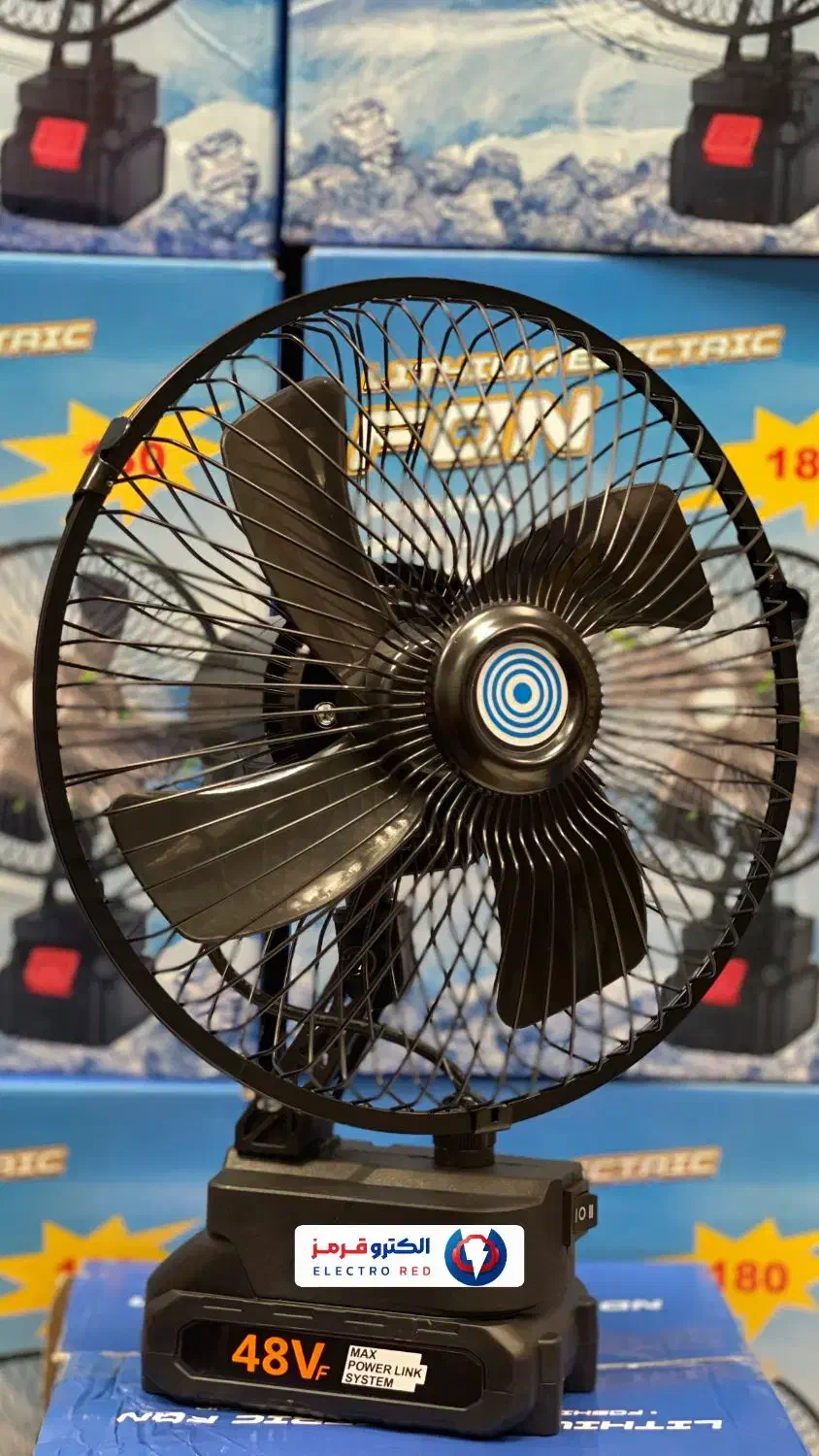 پنکه شارژی فلزی چرخشی 3 ساعت شارژدهی|پنکه و تصفیه‌کنندهٔ هوا|تهران, لاله زار|دیوار