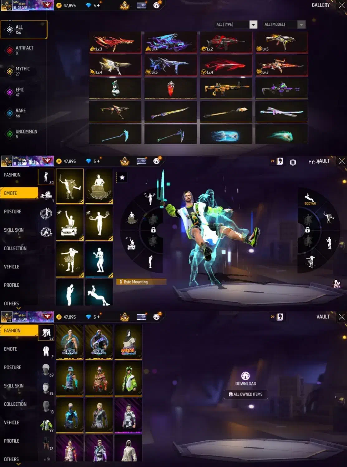 اکانت فری فایر فروش فوری قیمت یک میلیون|کنسول، بازی ویدئویی و آنلاین|گلستان (تهران), |دیوار