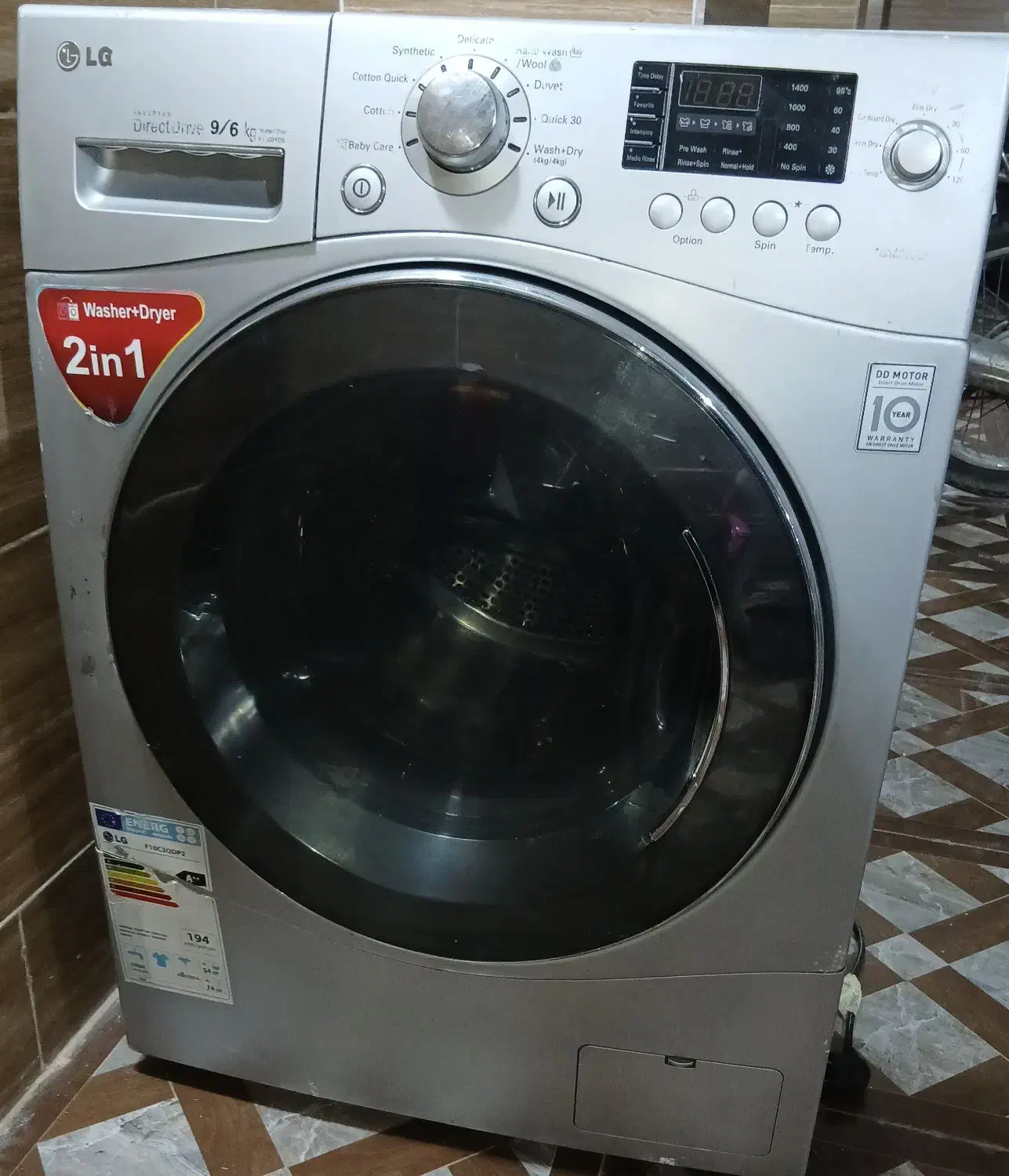 لباسشویی ۹کیلویی|ماشین لباسشویی و خشک‌کن لباس|بندر گناوه, |دیوار