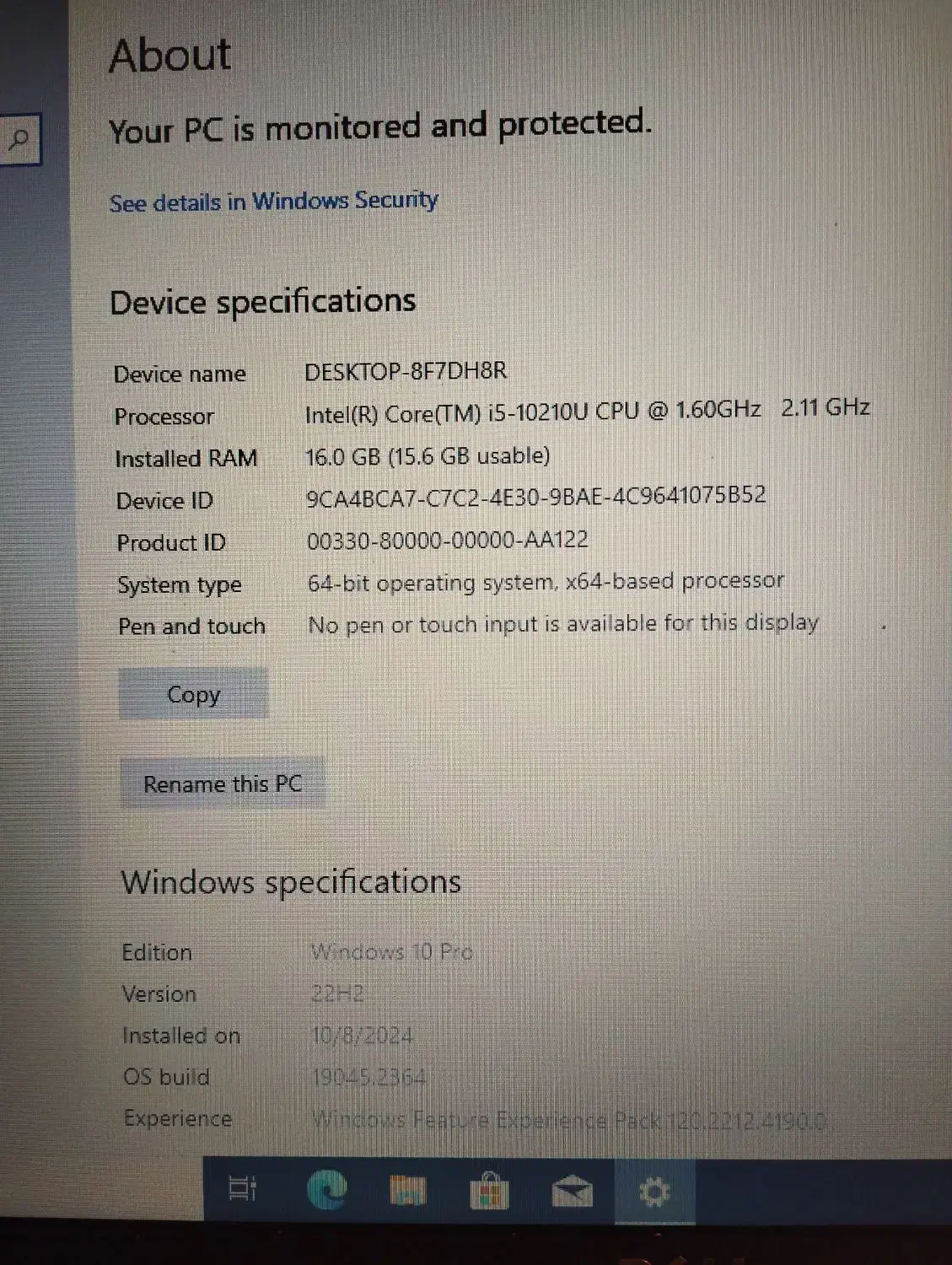 لپتاب 5510 دل استوک core i5 نسل ۱۰|رایانه همراه|رباط‌کریم, مسکن مهر آبشناسان|دیوار
