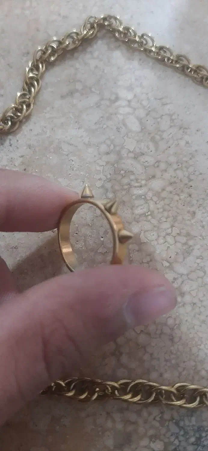 انگشتر بدل و زنجیر بدل(رنگ سابت)|بدلیجات|اراک, |دیوار