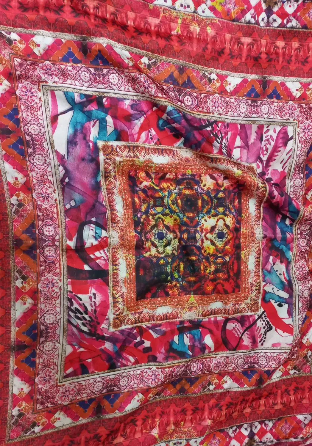 روسری ابریشم کیفیت بالا در حد نو|لباس|دزفول, |دیوار