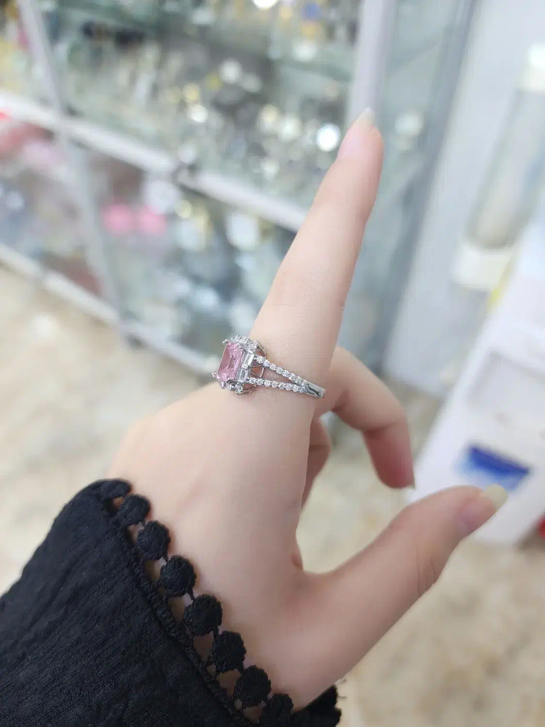 انگشتر نگین رنگی نقره اصلی|بدلیجات|کرمانشاه, |دیوار