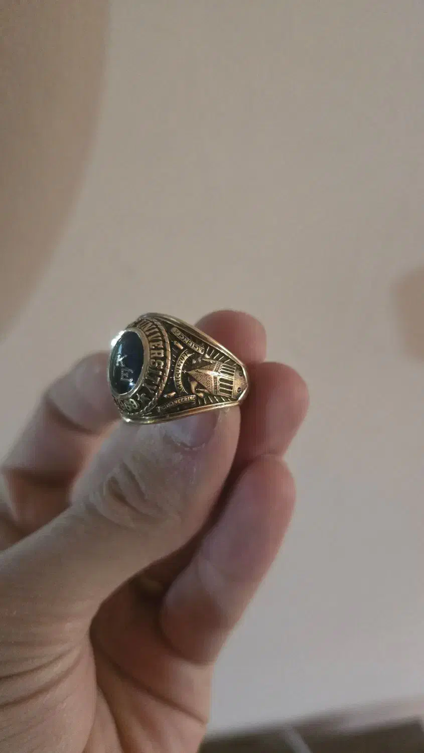 انگشتر طلا مردانه دانشگاه Iowa آمریکا|جواهرات|تهران, امانیه|دیوار