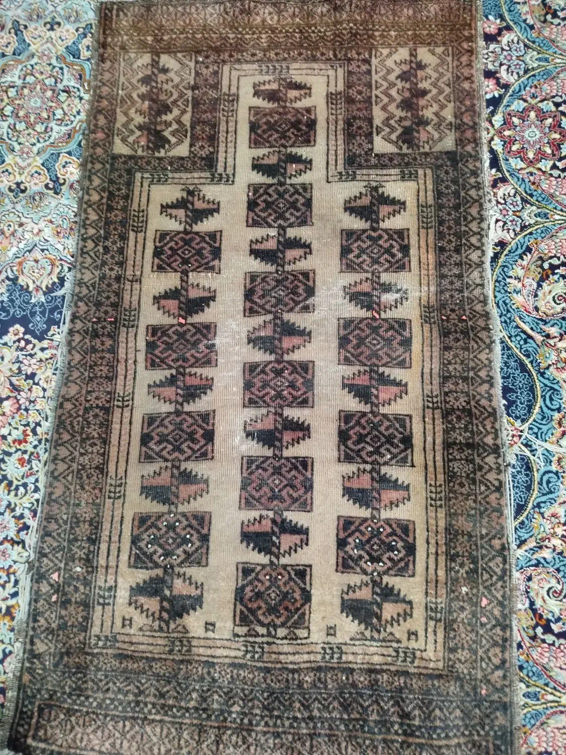 قالیچه دستباف قدیمی|کلکسیون اشیاء عتیقه|مشهد, انقلاب|دیوار