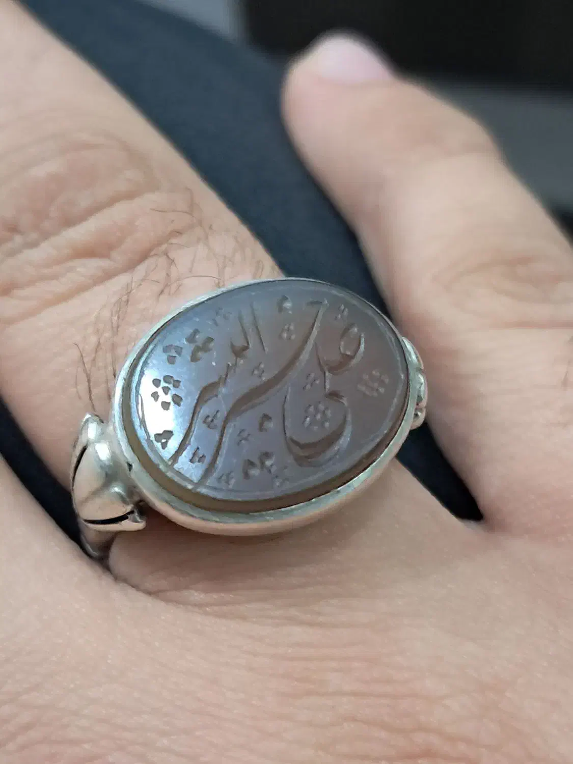 انگشتر نقره خطی قدیمی|جواهرات|تربت‌حیدریه, ۴۵ متری|دیوار