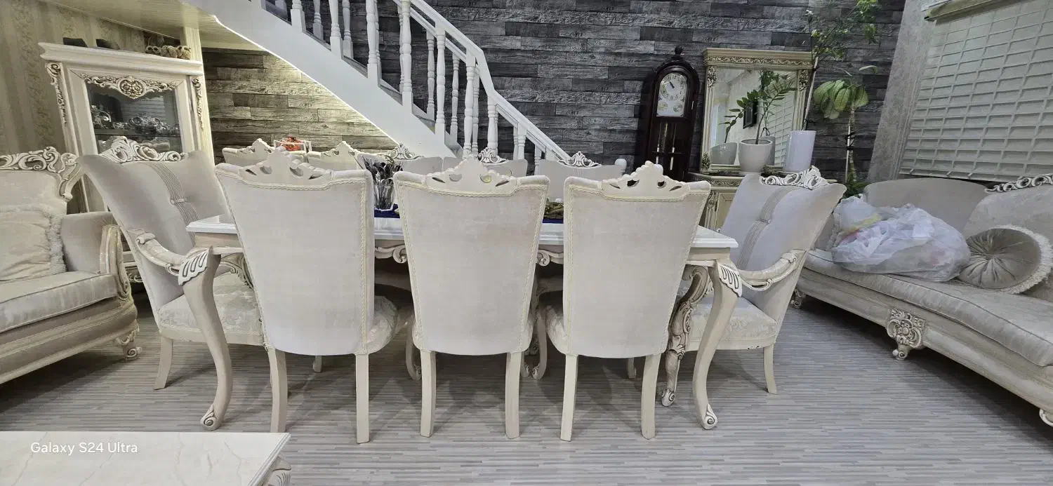 مبل ست کامل با میز نهار خوری ۸ نفره|مبلمان خانگی و میز عسلی|کیش, |دیوار