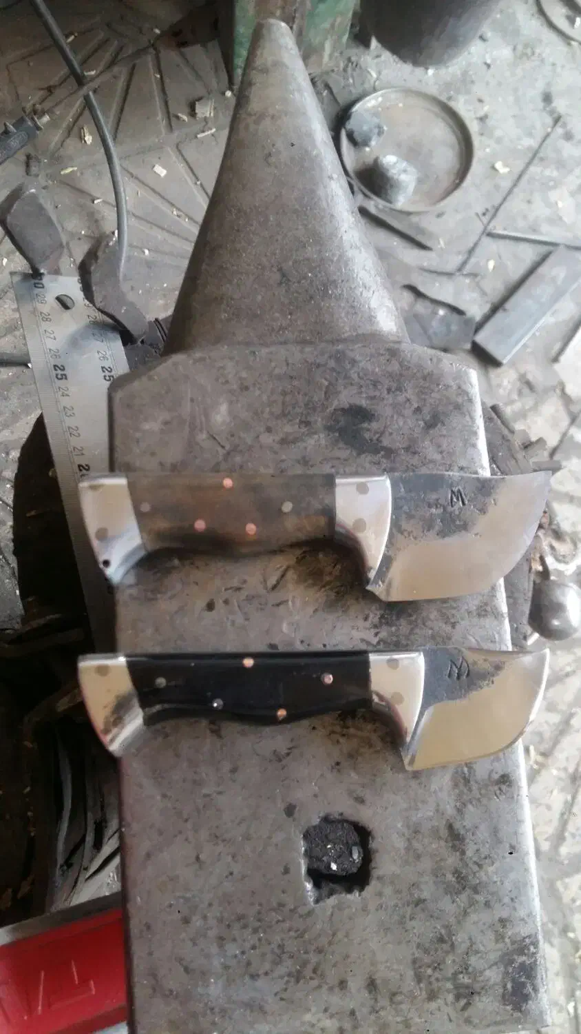 چاقوهای کرگدن،استادمسعود.دسته شاخ مشکی وچوب گردو.|کلکسیون اشیاء عتیقه|تویسرکان, |دیوار