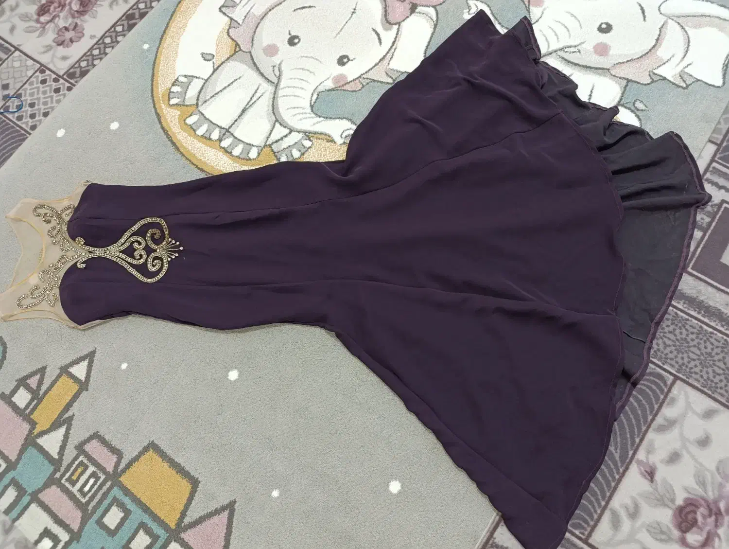 لباس مجلسی رنگ بادمجانی تنخورعالی ۱۸۸۰تومن|لباس|باغستان, |دیوار