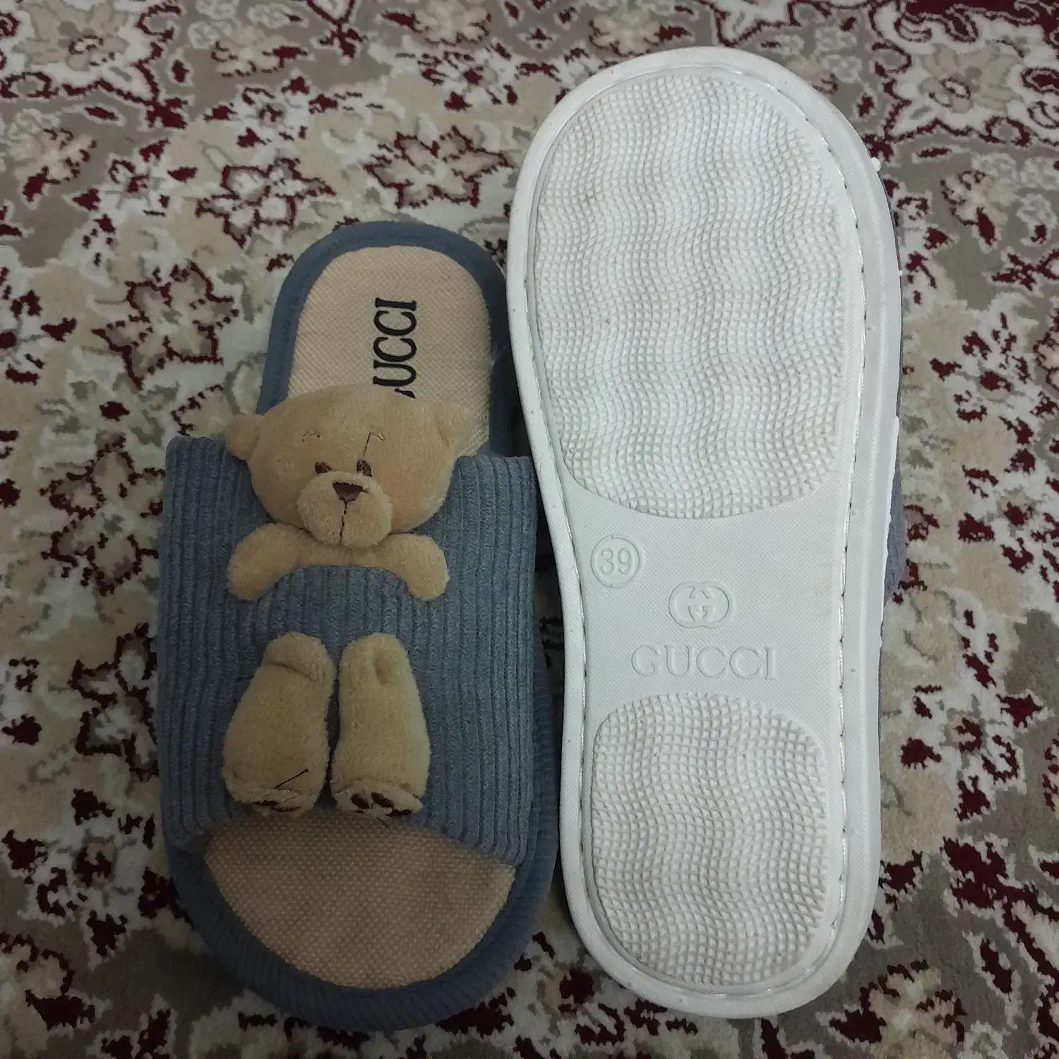 دمپایی طرح خرس|کیف، کفش، کمربند|رشت, پل تالشان|دیوار