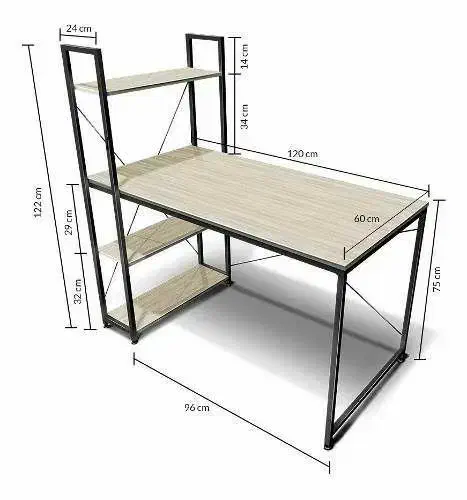میز قفسه دار با آهن سنگین و. ورق mdf|کتابخانه، شلف، قفسه‌های دیواری|زنجان, |دیوار