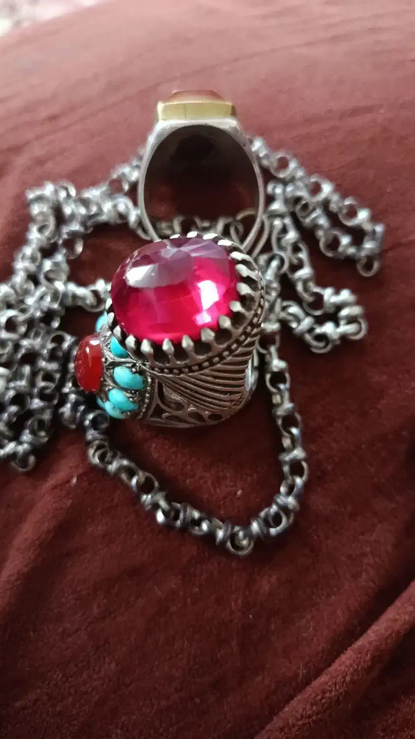 زنجیر نقره دزفولی.چهل نه خونه خط زیبا . .|جواهرات|خمینیشهر, |دیوار