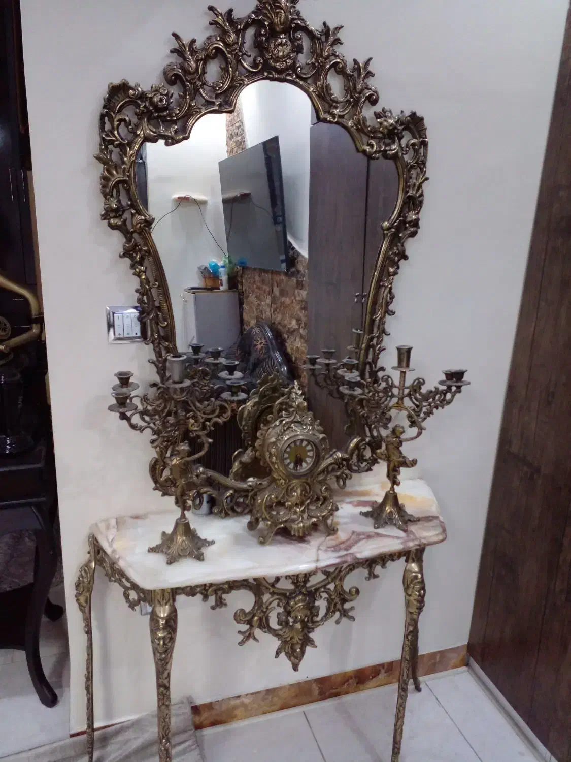 آینه شمدون برنجی|آینه|پاکدشت, پاکدشت (مامازند)|دیوار