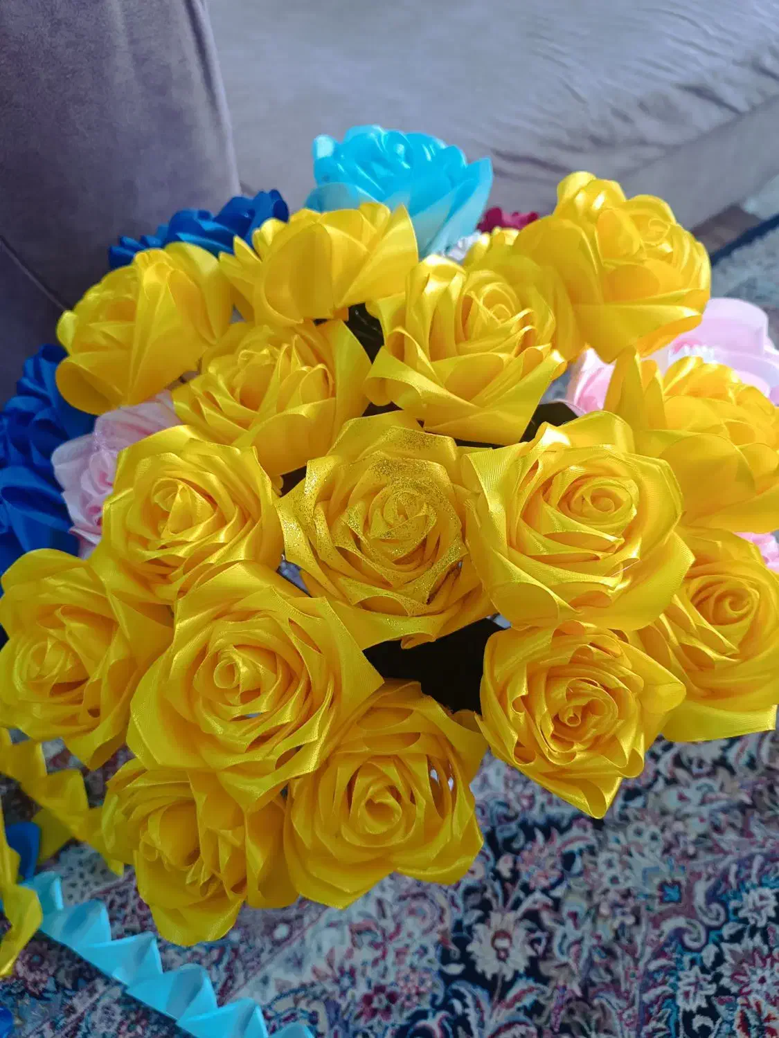 گل ربانی زیبا|گل مصنوعی|ری, دولتآباد|دیوار