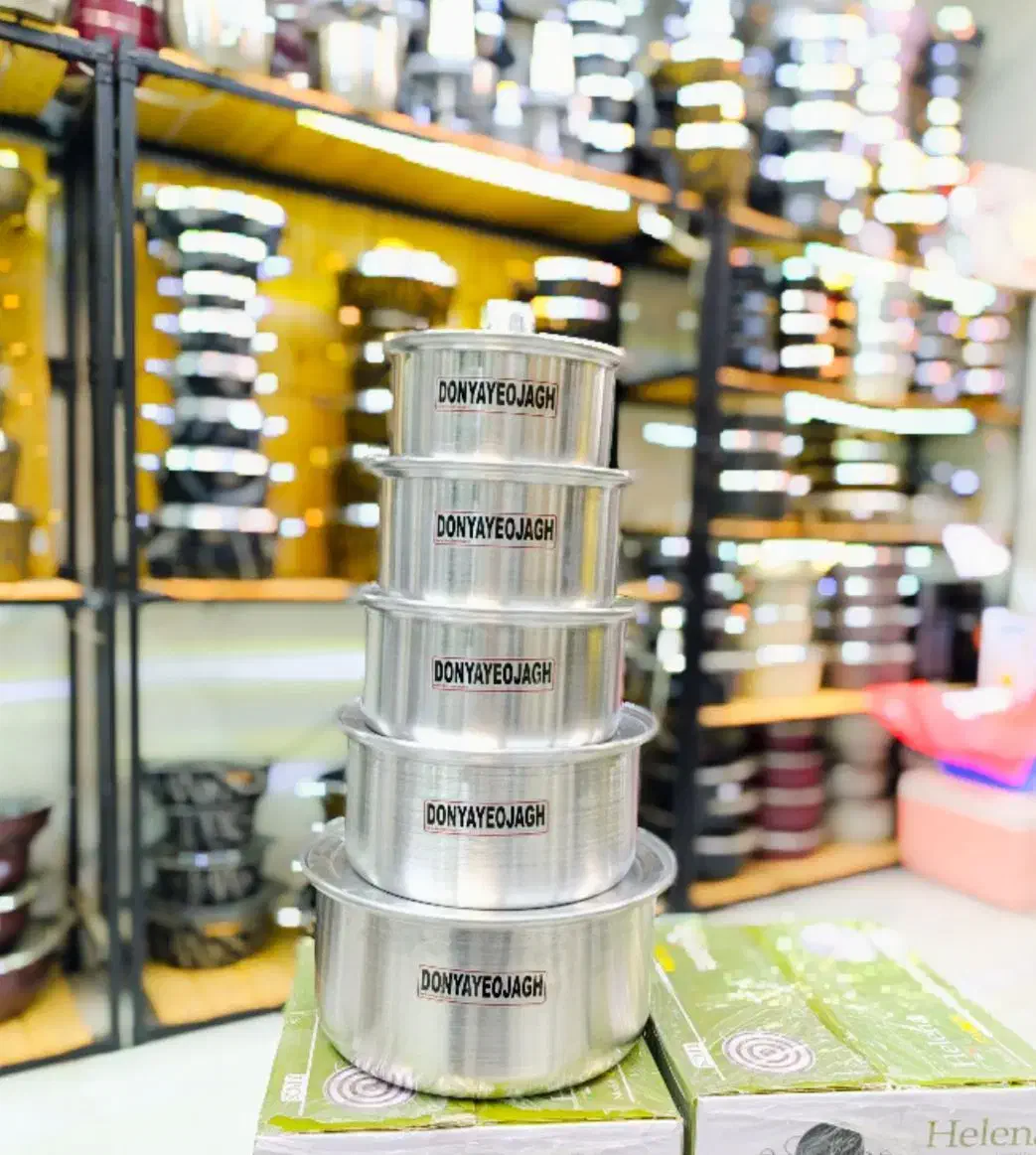 سرویس قابلمه 10 پارچه روحی ساده|ظروف پخت‌وپز|قم, علی آباد سعدگان|دیوار