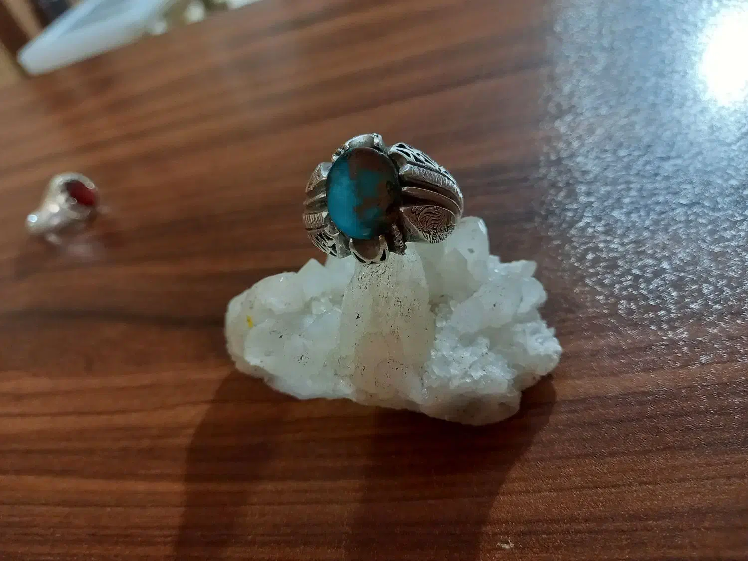 انگشتر فیروزه ....یاقوت گارنت|جواهرات|کرمانشاه, |دیوار