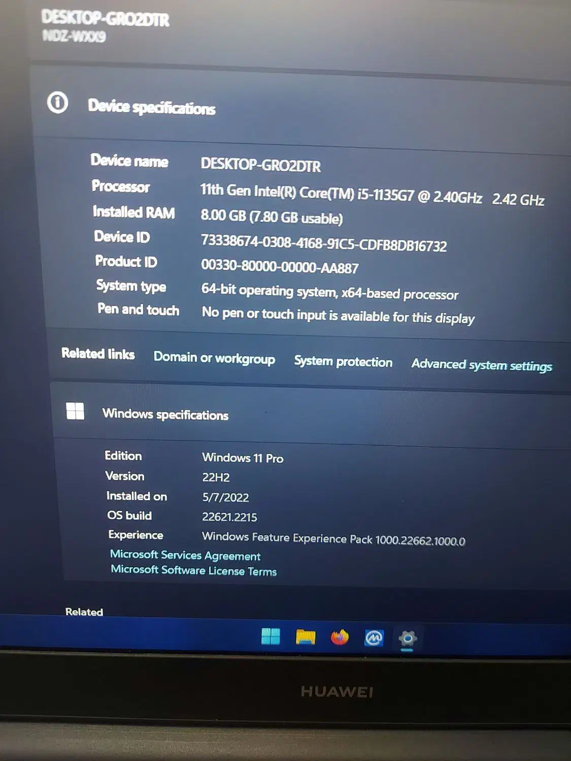 لپ تاپ هواوی Huawei نسل  11|رایانه همراه|تبریز, |دیوار