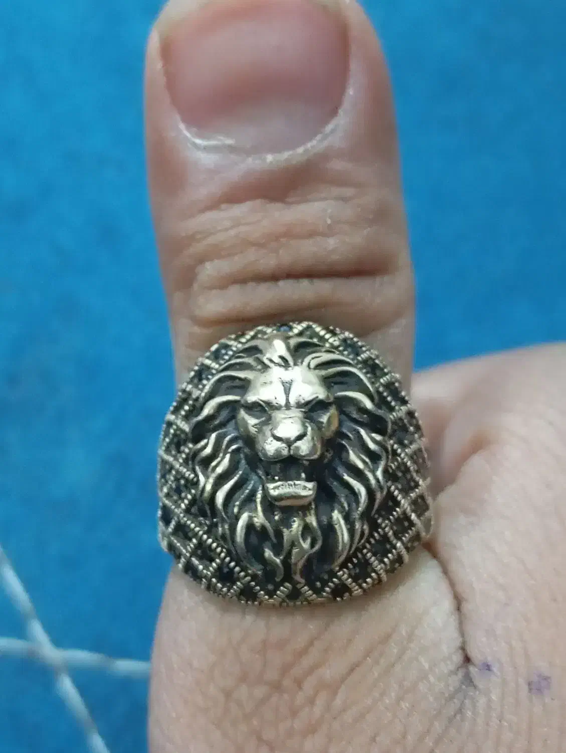 انگشتر نگین شیر|زیورآلات و اکسسوری|زرند, |دیوار