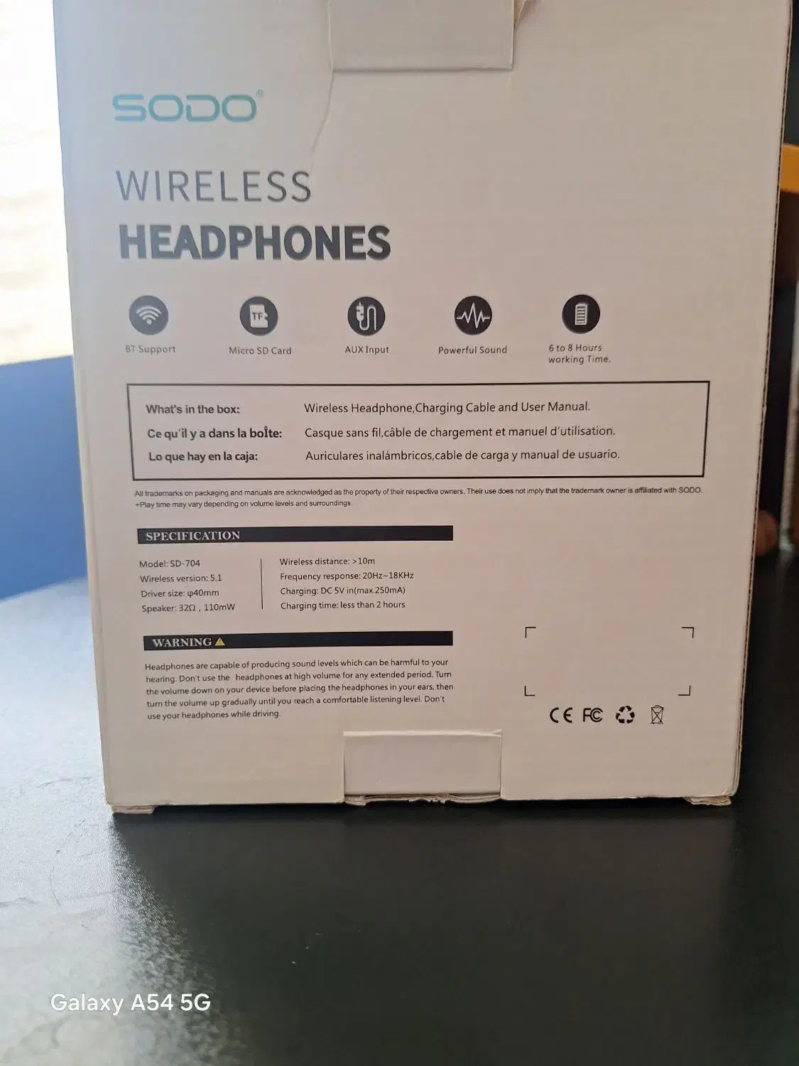 هت فون بلوتوثی SD-704|لوازم جانبی موبایل و تبلت|تربت جام, مطهری|دیوار