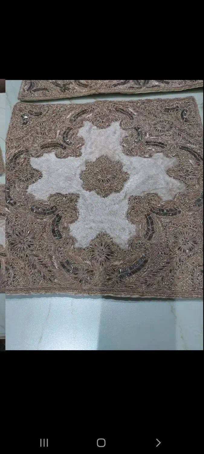 رومیزی سنگ دوزی شده|پرده، رانر، رومیزی|تهران, کیانشهر|دیوار