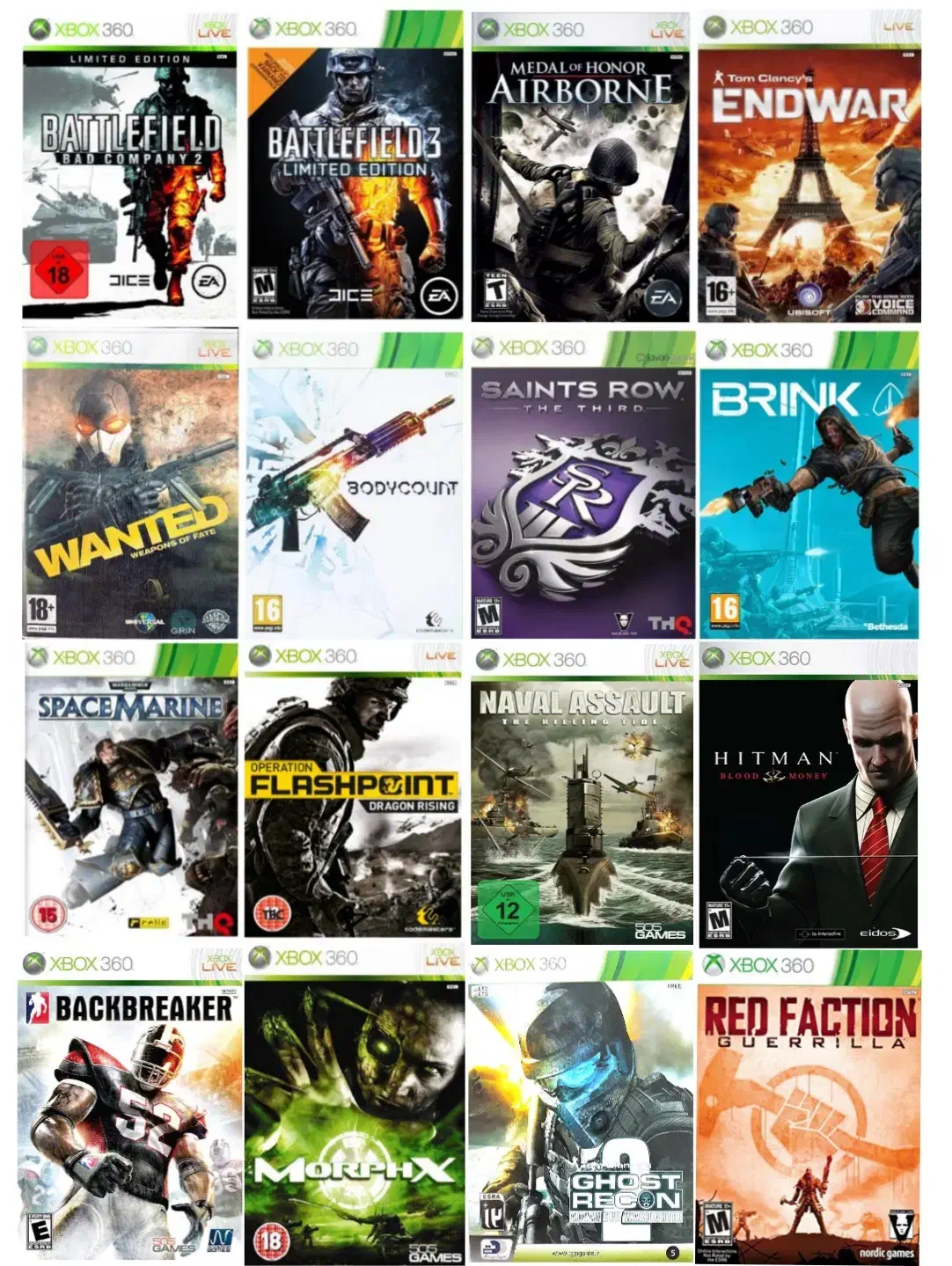 ۶۰ عدد بازی xbox360 معروف|کنسول، بازی ویدئویی و آنلاین|اهواز, زیتون کارمندی|دیوار