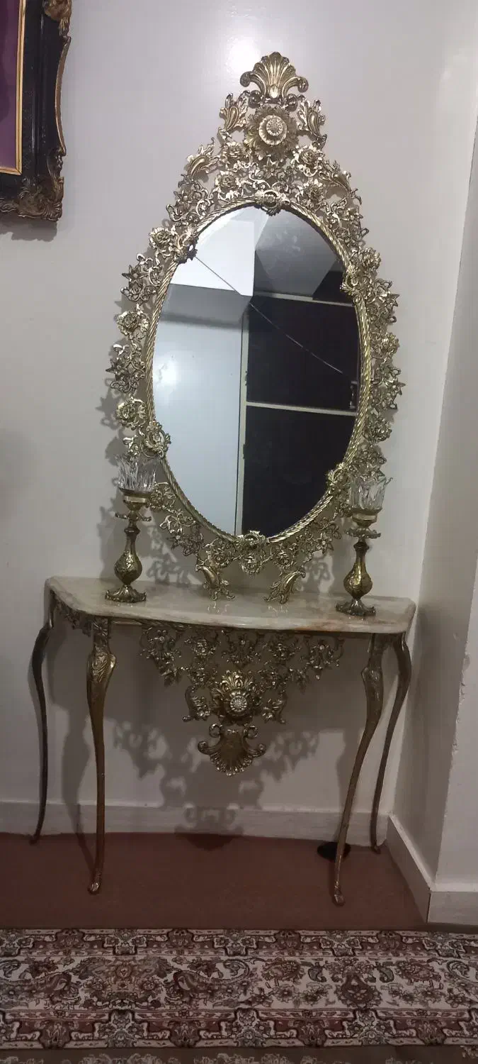 آینه شمعدان|صنایع دستی و سایر لوازم تزئینی|صباشهر, |دیوار