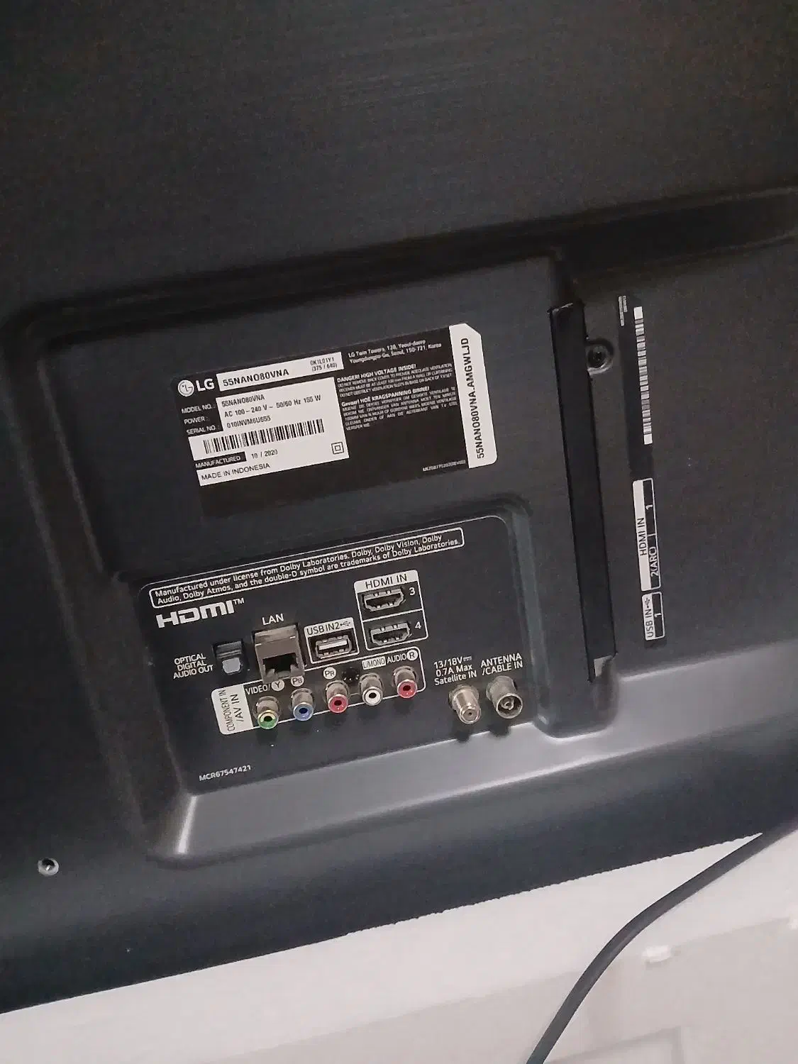 تلوزیون ال ای دی الجی 55 اینج اصلی هوشمنده|تلویزیون و پروژکتور|زنجان, |دیوار