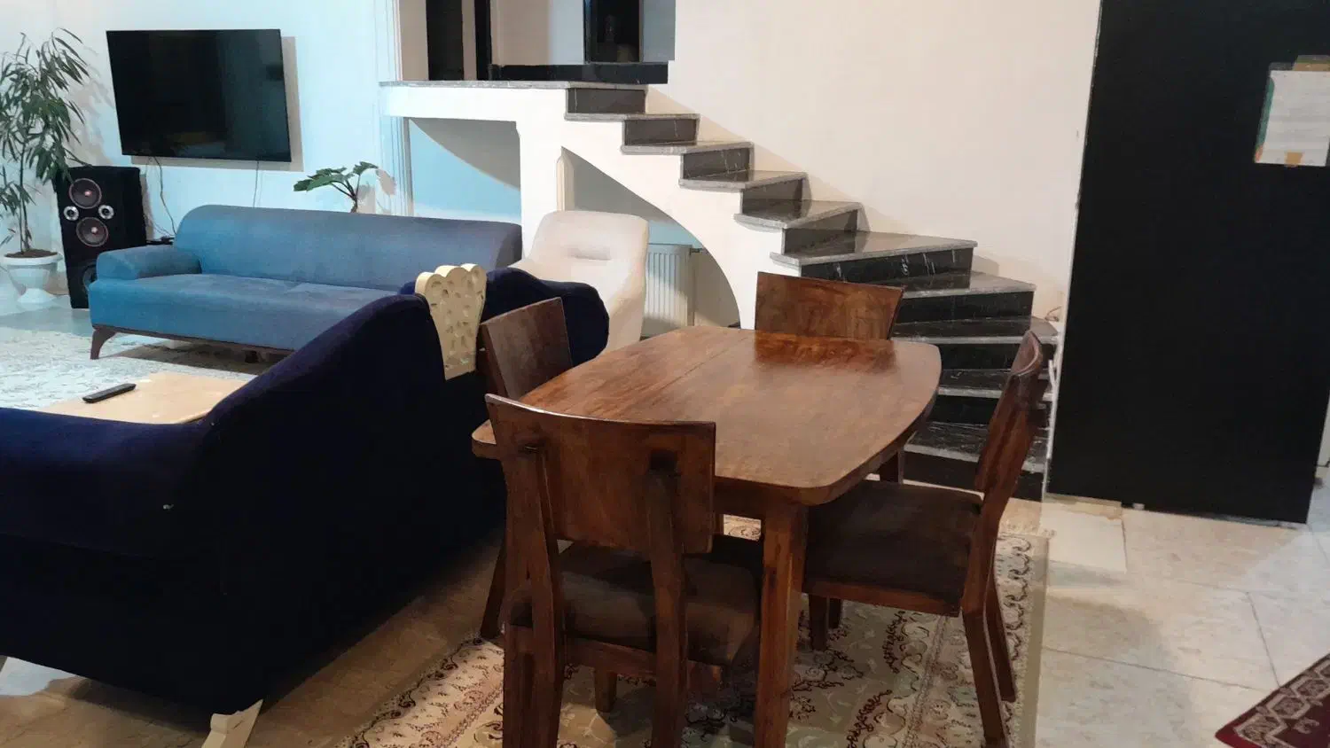 میز ناهارخوری نرات ۴نفره|میز و صندلی غذاخوری|چالوس, |دیوار