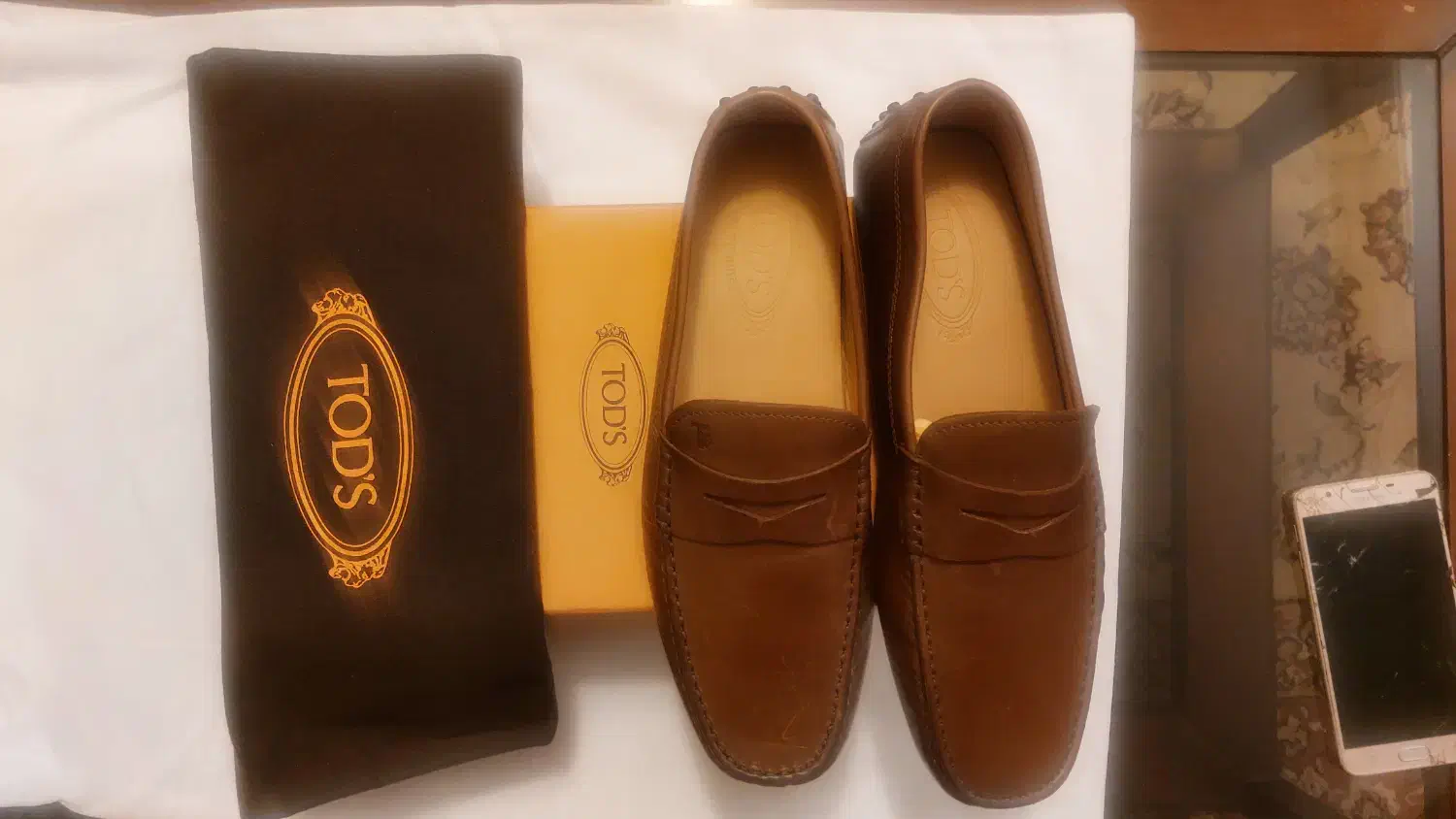 کفش TODS ایتالیا چرم خالص سایز ۴۲|کیف، کفش، کمربند|کیش, |دیوار