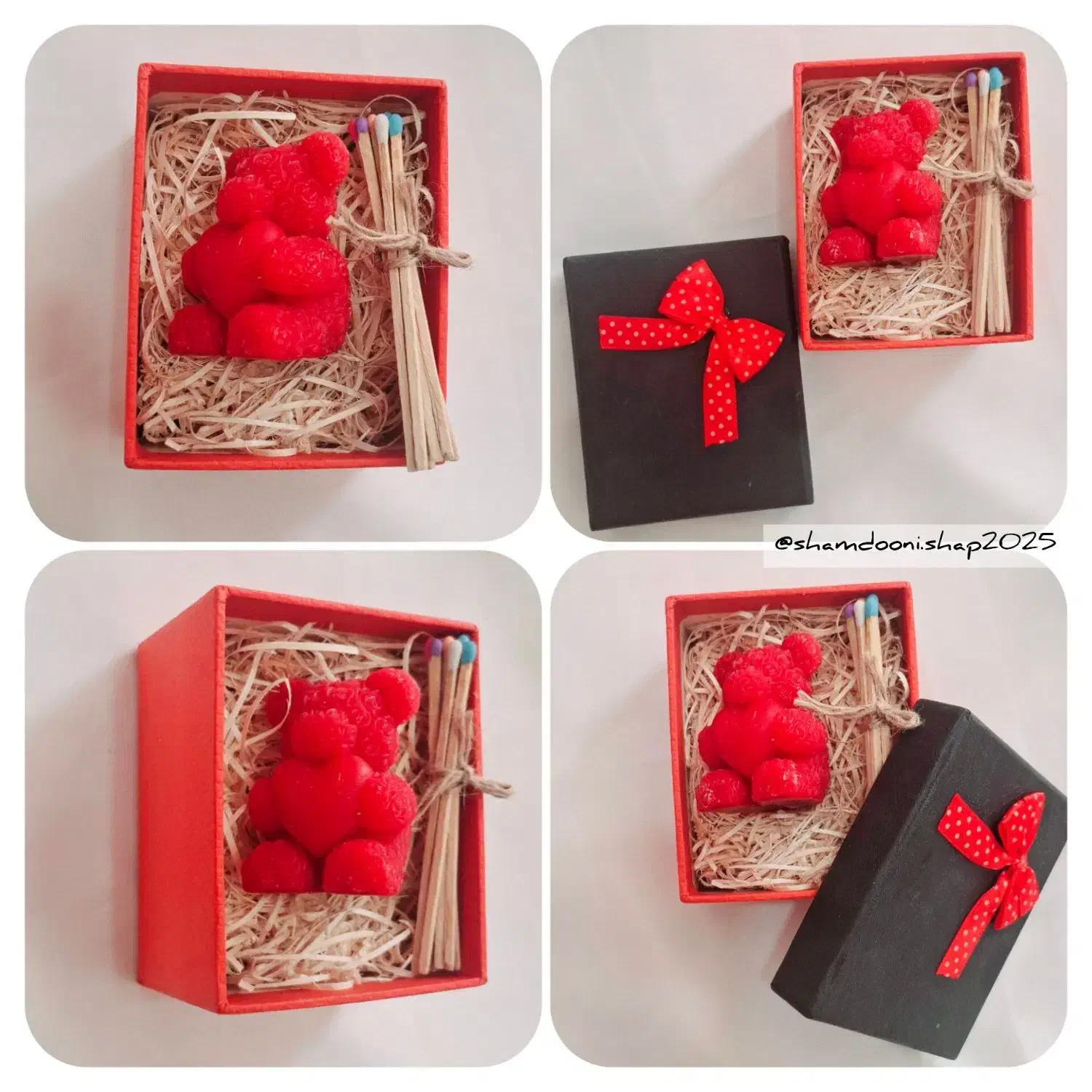 باکس شمع خرسی زیبا|صنایع دستی و سایر لوازم تزئینی|دهق, |دیوار