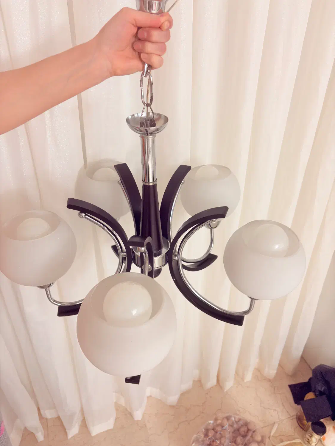 لوستر چوبی و فلز|لوستر و چراغ آویز|تهران, تهرانپارس غربی|دیوار