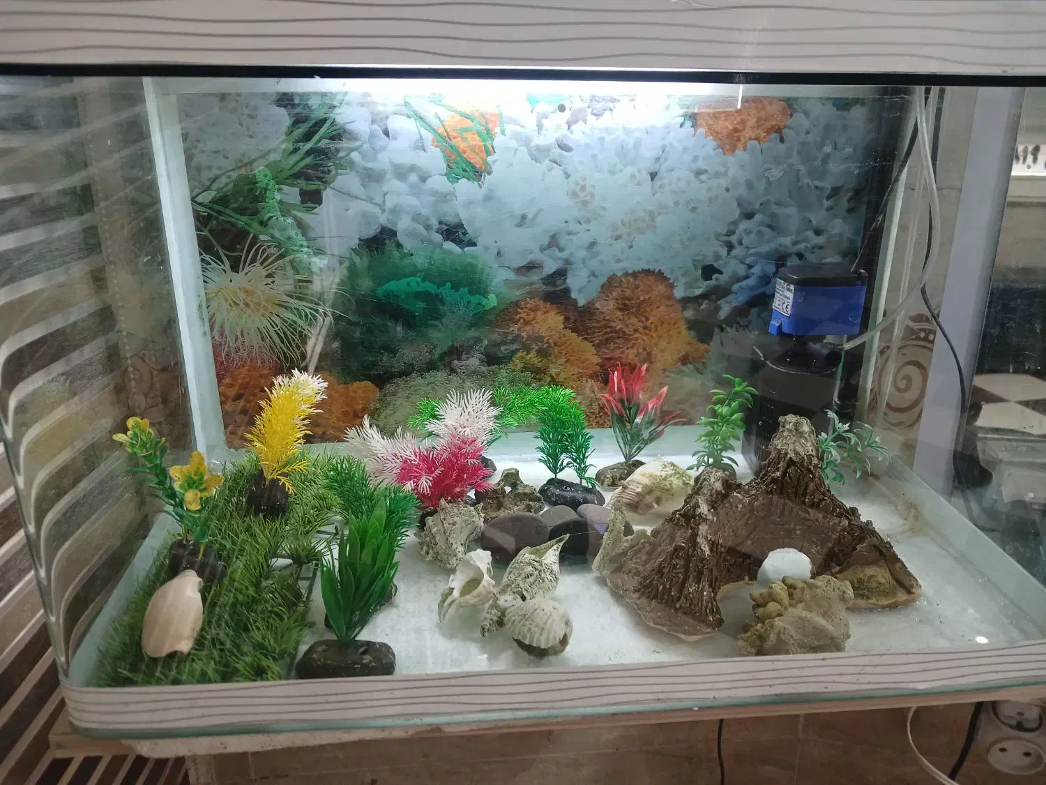 وسایل آکواریوم .به طول ۵۷و عرض ۳۲و ارتفاع۳۶|ماهی|کرمانشاه, |دیوار