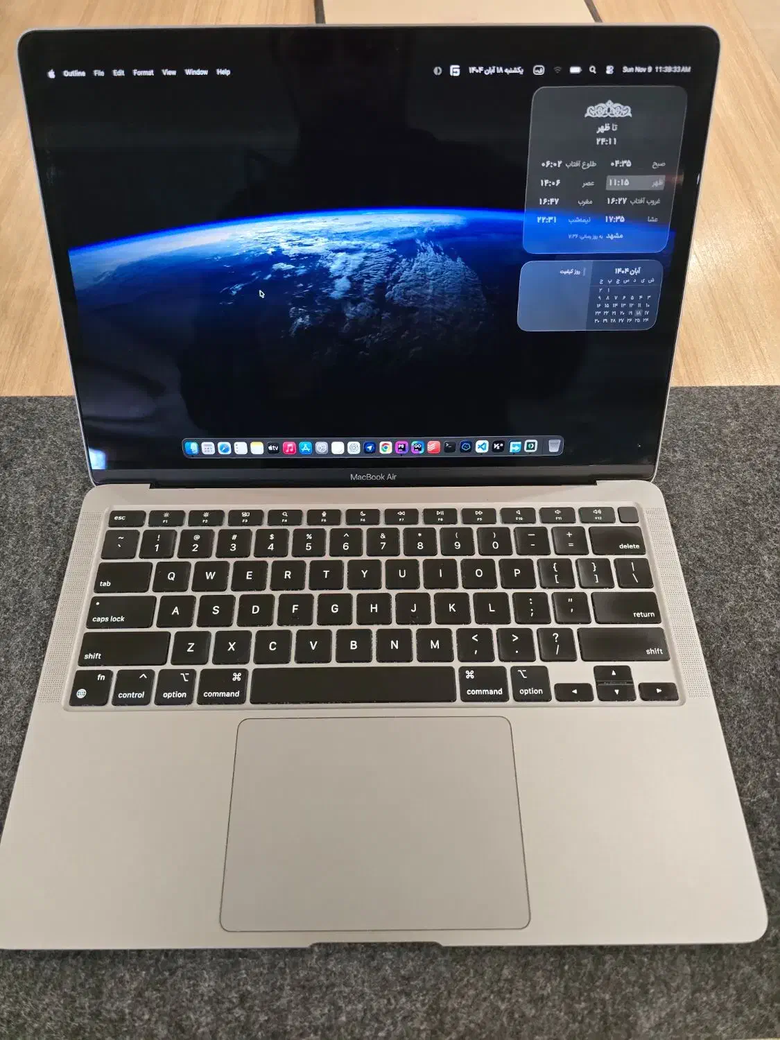 لپ تاپ اپل مک بوک ایر m1|رایانه همراه|مشهد, آزادشهر|دیوار