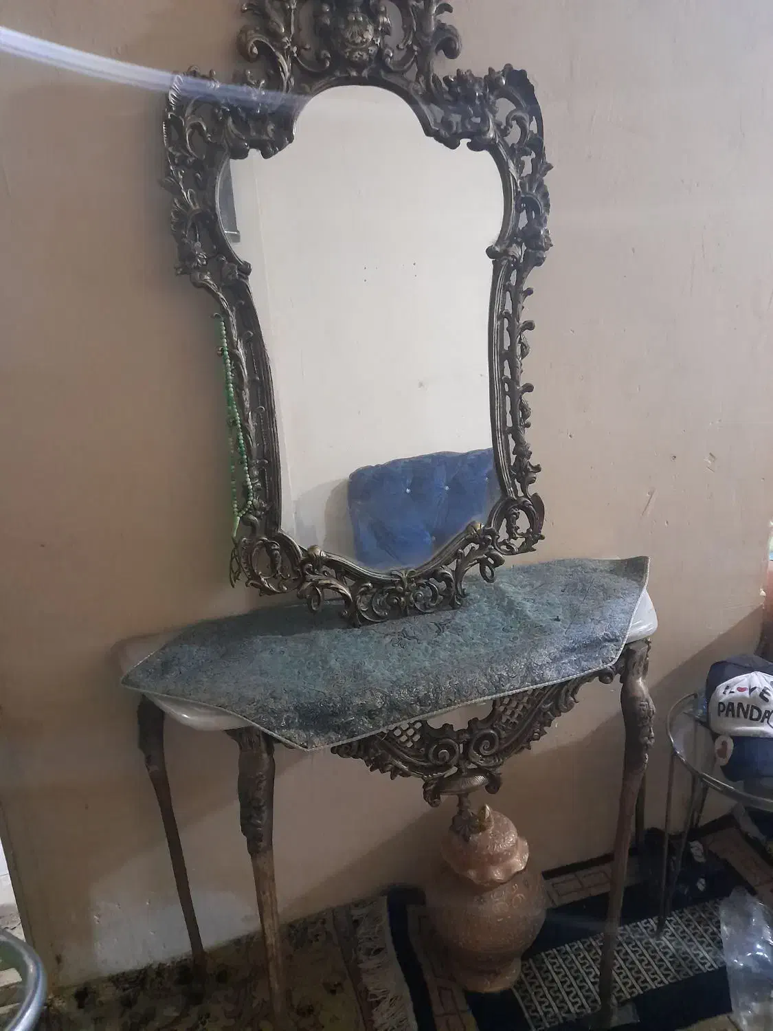 آینه شمعدان|آینه|ورامین, ورامین|دیوار