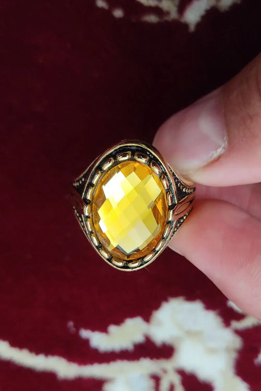 انگشتر مردانه طرح الماس|بدلیجات|کرمانشاه, |دیوار