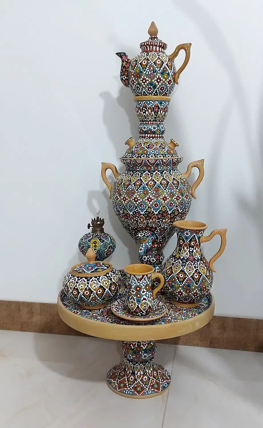 دکوری و تزئینی سفال لالجین|صنایع دستی و سایر لوازم تزئینی|خرمآباد (تنکابن), |دیوار