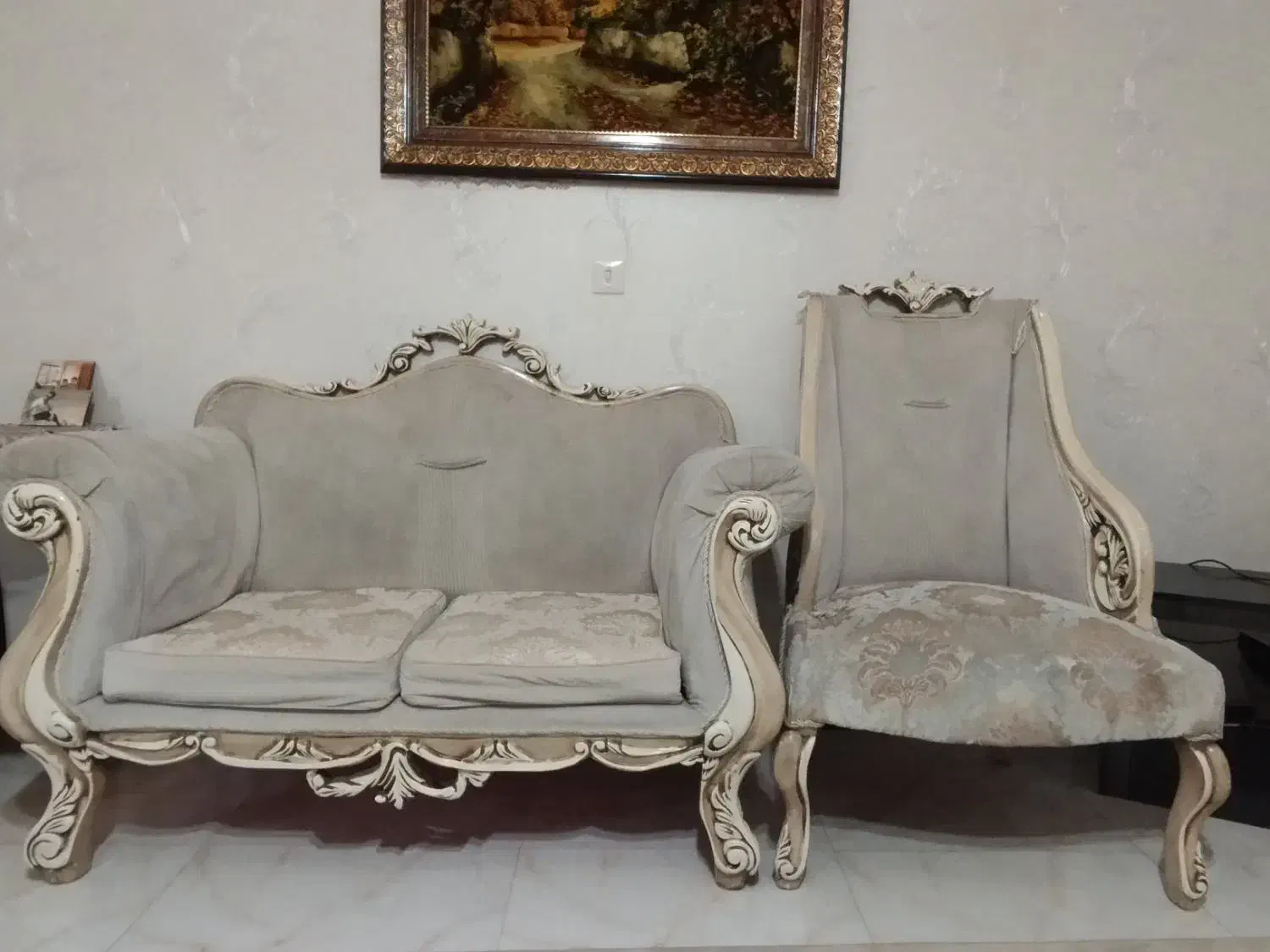 مبلمان هفت نفره|مبلمان خانگی و میز عسلی|فولادشهر, B6|دیوار