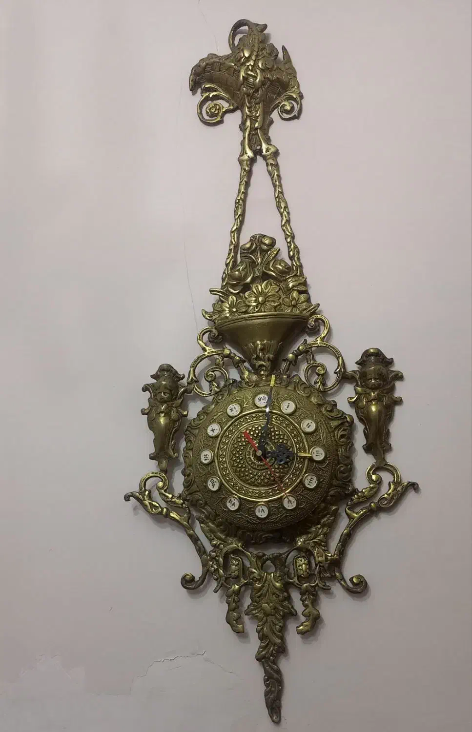 یک عدد ساعت دیواری برنز خالص واصل|ساعت دیواری و تزئینی|تبریز, |دیوار